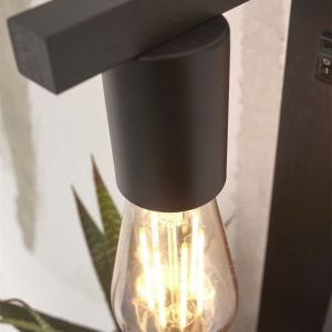 Aplica de perete cu raft Flores negru 151608 universul-luminii.ro