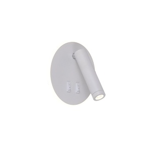 Aplica de perete cu spot LED directionabil CIRCA alb