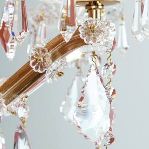 Aplica de perete de lux cristal Swarovski Maria Theresia-A 3L 24K gold plated 99628 universul-luminii.ro