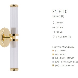 Aplica de perete deosebita design LUX realizat manual SALETTO 109528 universul-luminii.ro