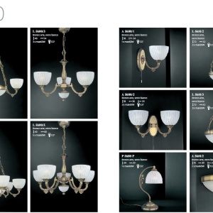 Aplica de perete design clasic din alama si sticla 5600 102448 universul-luminii.ro