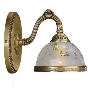 Aplica de perete design clasic din alama si sticla 6202 102068 universul-luminii.ro