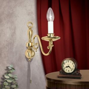 Aplica de perete design clasic FLAMISCH, alama lucioasa - Img 2