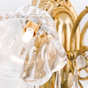 Aplica de perete design clasic LA BOHEME 3L, auriu - Img 5