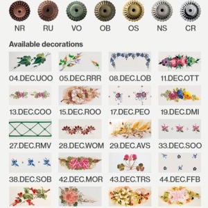 Aplica de perete design clasic realizata manual din ceramica ROMA 127848 universul-luminii.ro