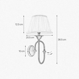 Aplica de perete design italian clasic Musical Stem - Img 3