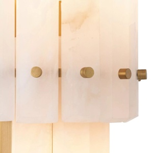 Aplica de perete design LUX Blason Double, alama antica/ alabastru 209338 universul-luminii.ro