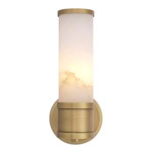 Aplica de perete design LUX Claridges Single alama antic/ alabastru 112858 universul-luminii.ro