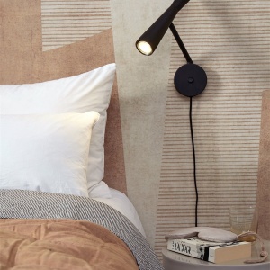 Aplica de perete design modern Bordeaux negru 141528 universul-luminii.ro