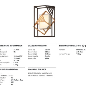 Aplica de perete design modern CUBIST - Img 2