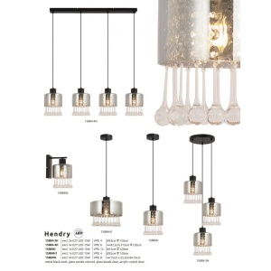 Aplica de perete design modern Hendry negru 221658 universul-luminii.ro