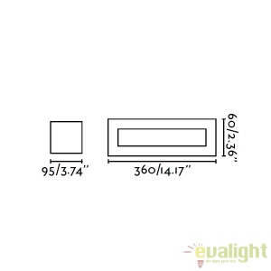 Aplica de perete design modern minimalist OLAF alba 63278 63518 universul-luminii.ro