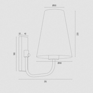 Aplica de perete design modern Safiano auriu, alb 124558 universul-luminii.ro