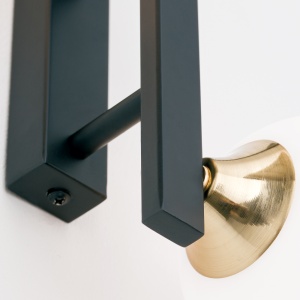 Aplica de perete design modern SNOWWHITE negru/auriu - Img 6
