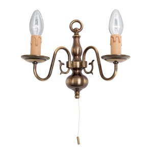 Aplica de perete design rustic FLAMISCH patina