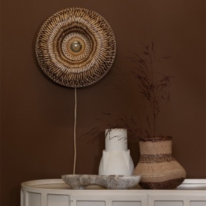 Aplica de perete Eco, Bambus, Barbados natural/brown 35cm 243318 universul-luminii.ro