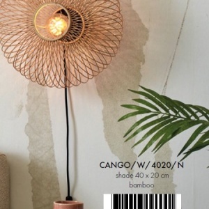 Aplica de perete eco din bambus Cango S 40x20, nat 55838 universul-luminii.ro