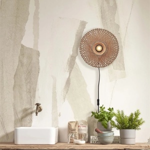 Aplica de perete eco din bambus Kalimantan XS 30cm, natur 151678 universul-luminii.ro