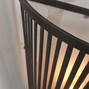 Aplica de perete eco din bambus Merapi tapered 30cm, bl 213458 universul-luminii.ro