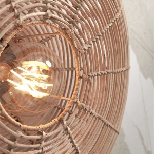 Aplica de perete eco din ratan Tanami disc S, nat 121638 universul-luminii.ro