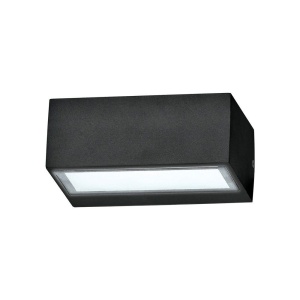 Aplica de perete exterior cu protectie IP44 TWIN AP1 BIG NERO 115375