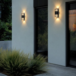 Aplica de perete exterior design nordic IP54 Aludra negru 54548 universul-luminii.ro