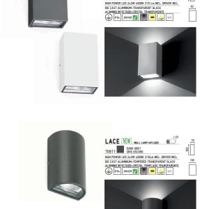 Aplica de perete exterior IP54, LED Lace 70811 178528 universul-luminii.ro