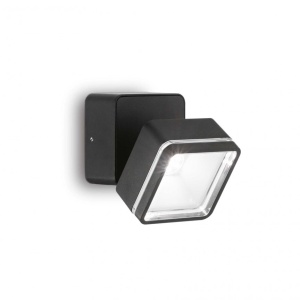 Aplica de perete exterior, IP54 OMEGA AP SQUARE NERO 4000K