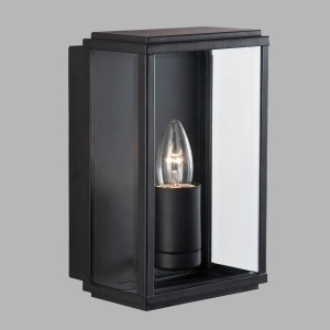 Aplica de perete exterior stil clasic IP44 Box 8204BK SRT 74748 universul-luminii.ro