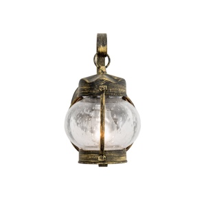 Aplica de perete exterior stil rustic IP23 Taverna AL 11-1165 schwarz-gold OR - Img 7