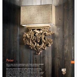 Aplica de perete fabricat manual PETER AP2 075211 52288 universul-luminii.ro