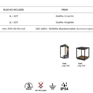 Aplica de perete iluminat exterior clasic IP54 MERIBEL 136058 universul-luminii.ro