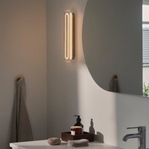 Aplica de perete LED baie IP44 Cavara alama - Img 3