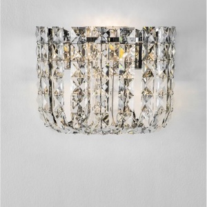 Aplica de perete LED crom, cristale sticla CELYSIA 630238 universul-luminii.ro