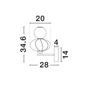 Aplica de perete LED decorativa ceramica Alb, Bej, ONETA 244888 universul-luminii.ro