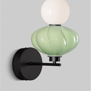 Aplica de perete LED decorativa ceramica Alb, Verde, ONETA 168498 universul-luminii.ro
