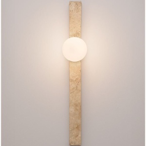Aplica de perete LED decorativa din travertin OVEE - Img 2