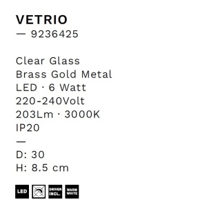 Aplica de perete LED decorativa VETRIO - Img 7