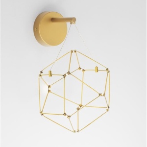 Aplica de perete LED design ambiental deosebit Nebula auriu 228518 universul-luminii.ro