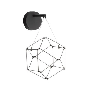 Aplica de perete LED design ambiental deosebit Nebula negru - Img 1