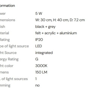 Aplica de perete LED design decorativ Deux negru 238968 universul-luminii.ro