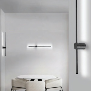 Aplica de perete LED design liniar GRAZIANO WALL 100 BK 56028 universul-luminii.ro
