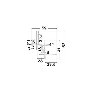 Aplica de perete LED design modern APECHO negru 245938 universul-luminii.ro