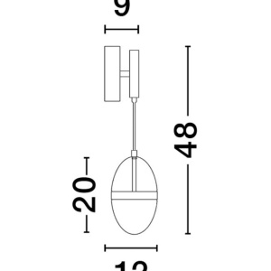 Aplica de perete LED design modern Egna 148008 universul-luminii.ro