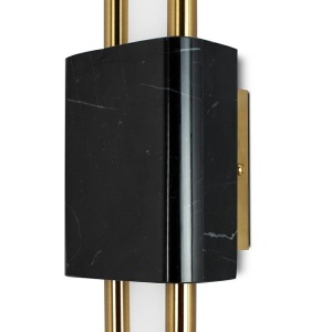 Aplica de perete LED design modern Marble, negru 159758 universul-luminii.ro