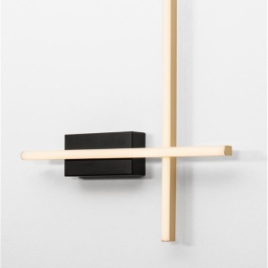 Aplica de perete LED design modern QUAM negru, auriu - Img 4