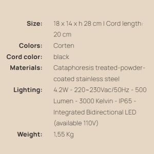 Aplica de perete LED exterior, IP65, CHARLOTTE Light Gray 170438 universul-luminii.ro