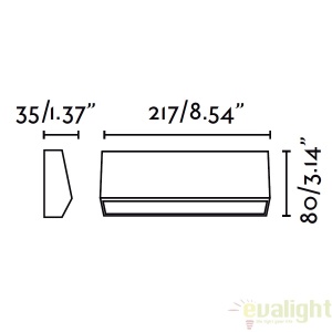 APLICA DE PERETE LED EXTERIOR MODERNA MUST-3 70659 61578 universul-luminii.ro