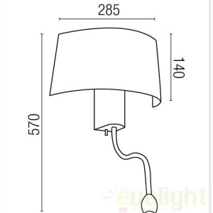 Aplica de perete LED Hotel 29941 51258 universul-luminii.ro