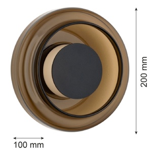 Aplica de perete LED moderna SOFI cognac amber - Img 10
